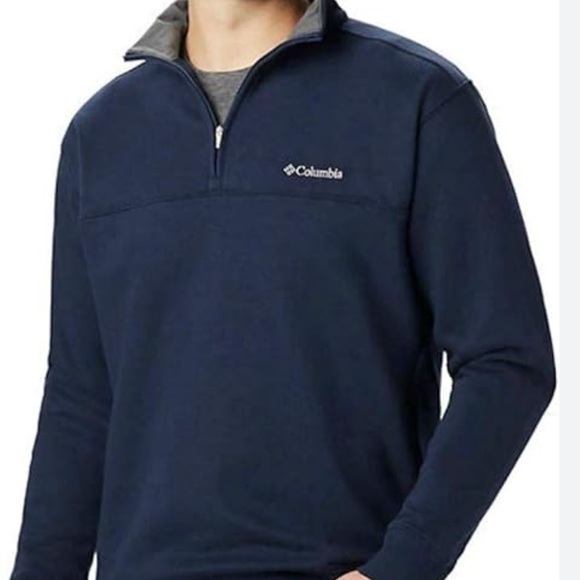 Columbia Men's Navy Klamath Range II Half Zip - Picture 2 of 10